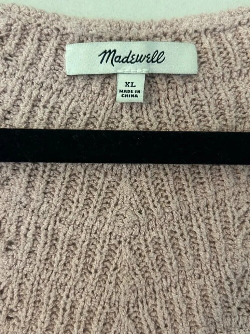 Madewell Crocheted V Neck Scalloped Knit Tank Size XL - Picture 4 of 5